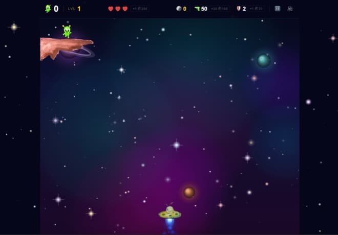 AlifallX — a space arcade game built without a game engine